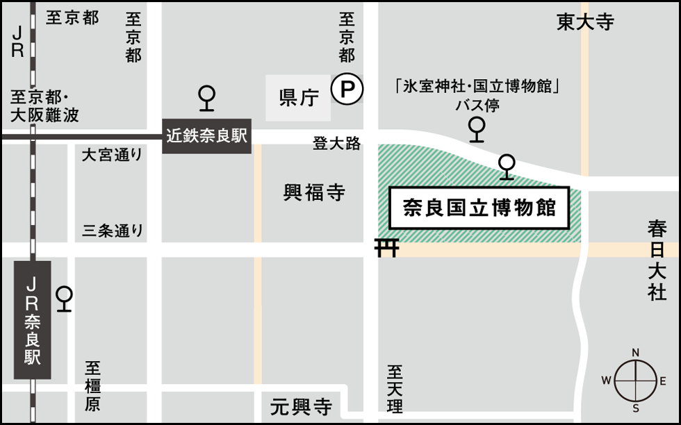 奈良国立博物館（地図）